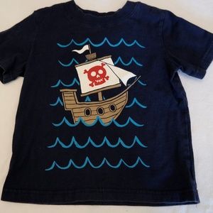 Boys navy short sleeved shirt